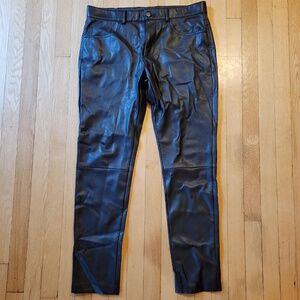 Zara pleather pants 34